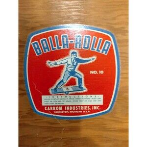 Vintage BALLA-ROLLA Retro Wood Balancing Board Rare Condition Minimal Wear